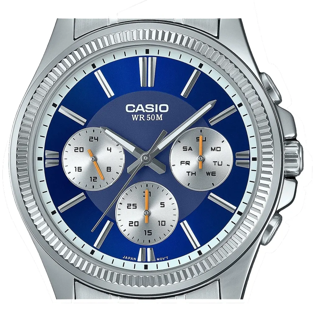 Casio Analogue Enticer Blue Dial Casual Men's Watch | MTP-1375D-2A1V